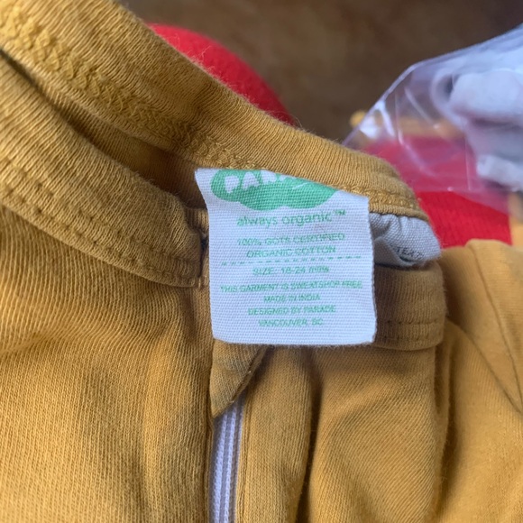 18-24m Organic Signature Print '2-Way' Zip Romper Short Sleeve - Picture 3 of 4